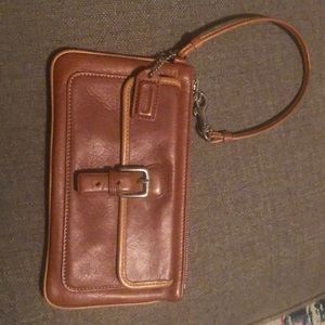 Brown Coach Wristlet